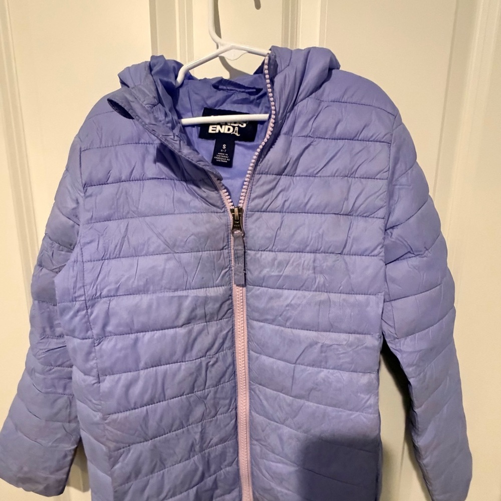 Kids Purple Puffer Jacket